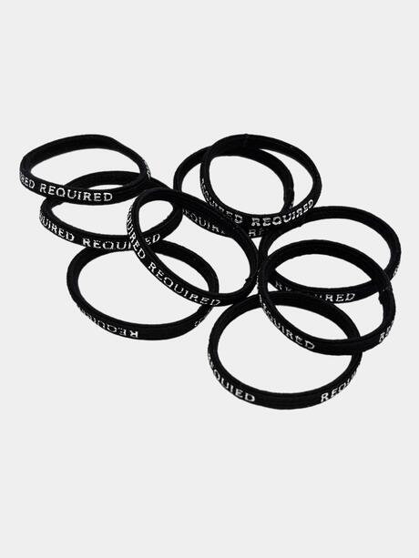 Czarne gumeczki do włosów 8 szt.