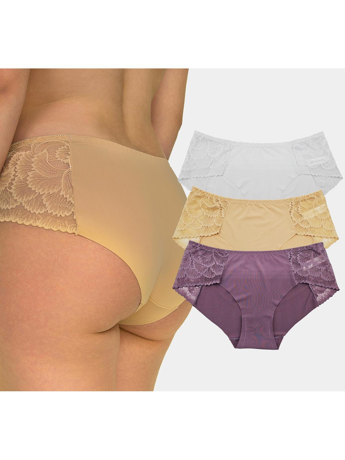 Koronkowe majtki 3-pak L