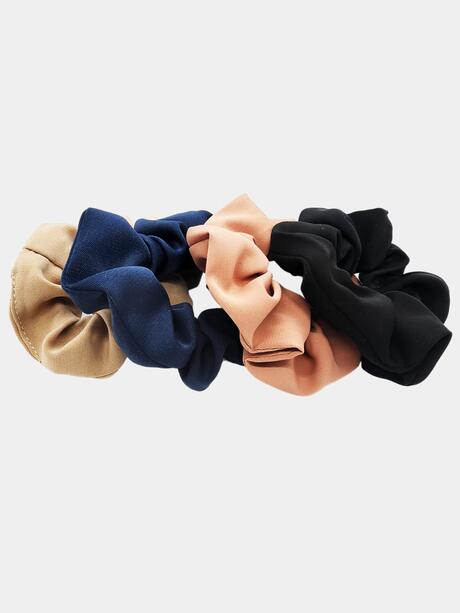 Gumki scrunchie do włosów 4 szt.