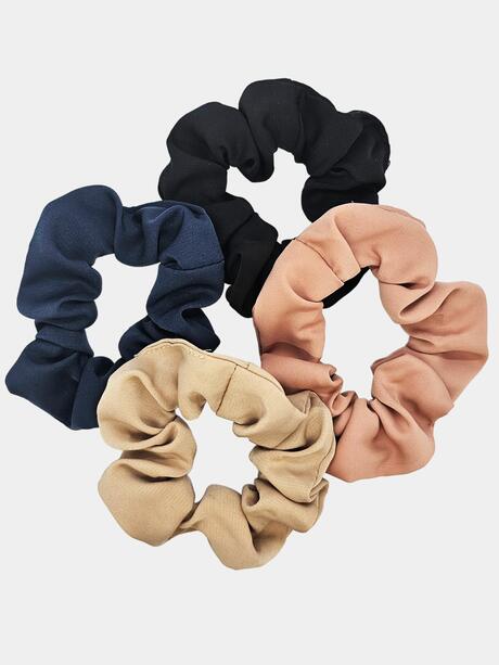 Gumki scrunchie do włosów 4 szt.