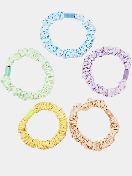 Gumki do włosów w kropeczki 5 szt.