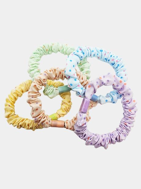 Gumki do włosów w kropeczki 5 szt.