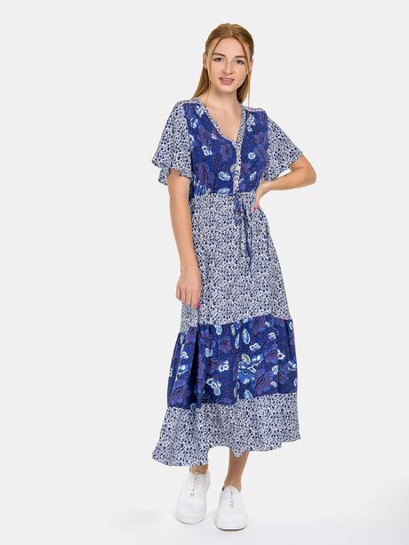 Sukienka wzorzysta maxi