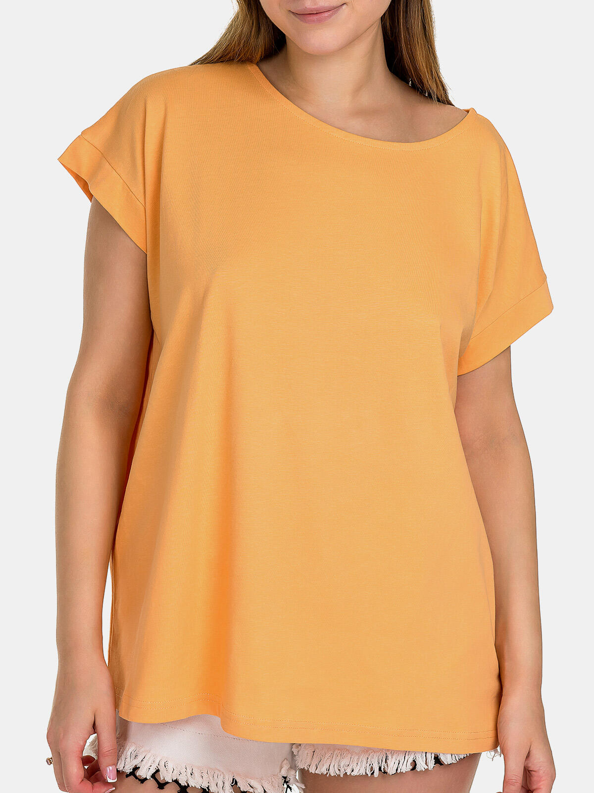 T-shirt bawełniany plus size