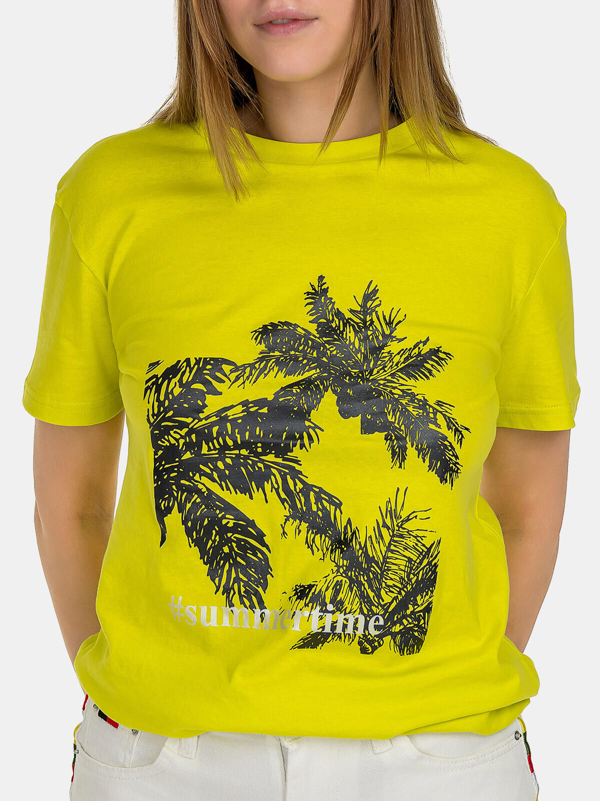 T-shirt bawełniany z nadrukiem