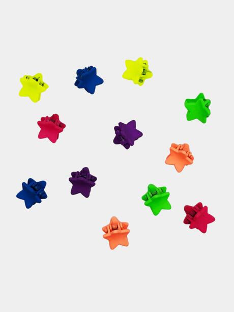 Kolorowe spineczki do włosów 12 szt.