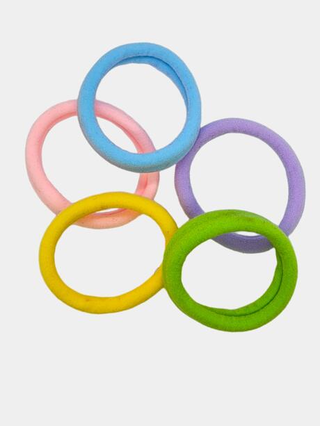 Kolorowe gumki do włosów 5 szt.