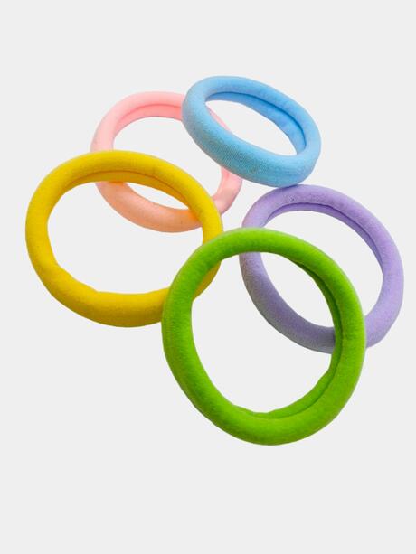 Kolorowe gumki do włosów 5 szt.