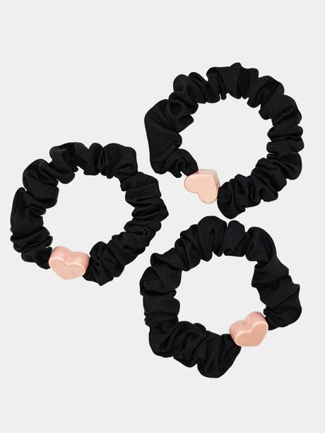 Gumki do włosów z serduszkiem 3 szt.