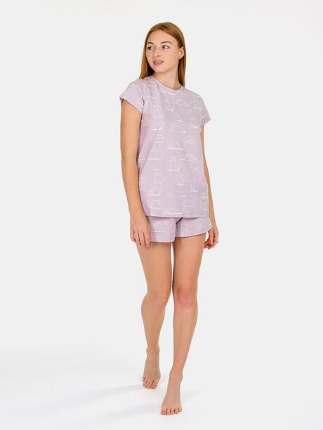 Piżama bawełniana w koty