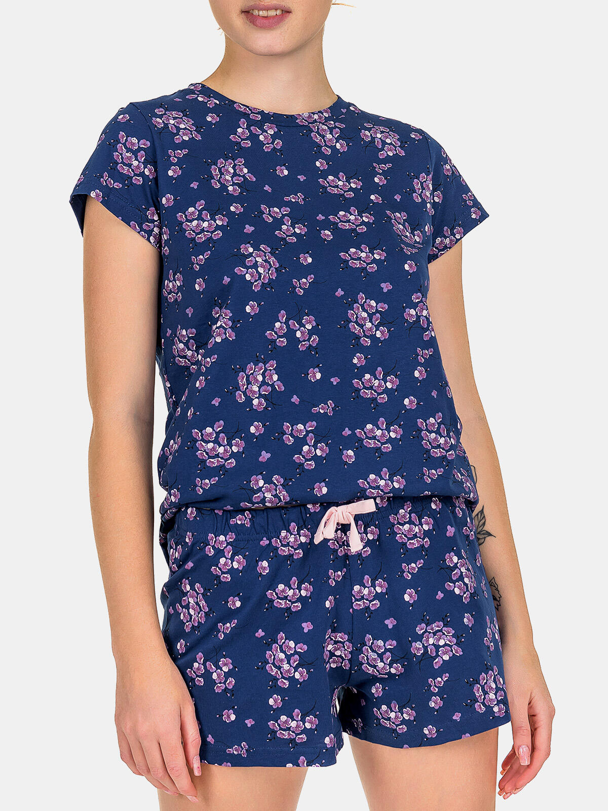 Bawełniana piżama dwuczęściowa