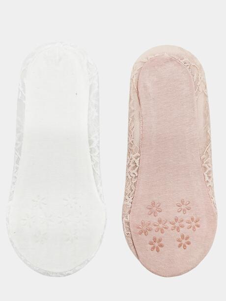 Stopki balerinki koronkowe 2-pak 39-41