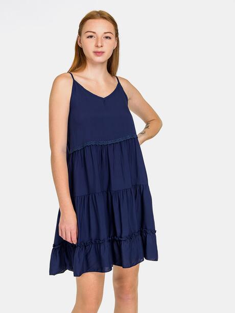 Sukienka mini z falbanką