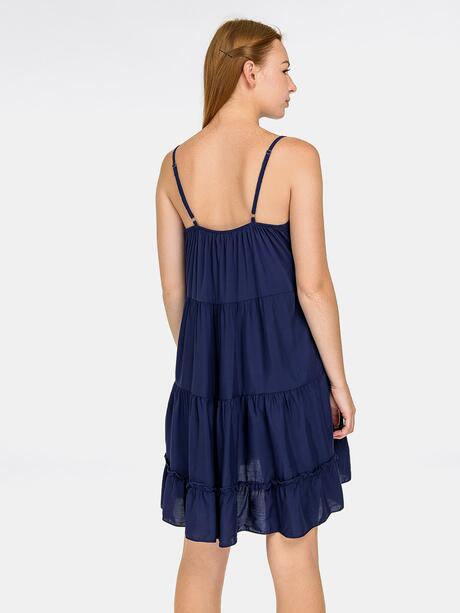 Sukienka mini z falbanką