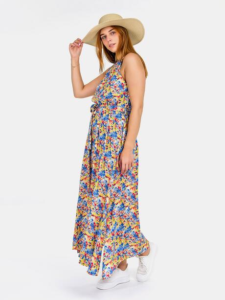 Sukienka maxi w kwiaty