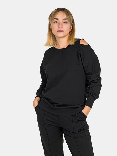 Bluza oversize z wycięciem