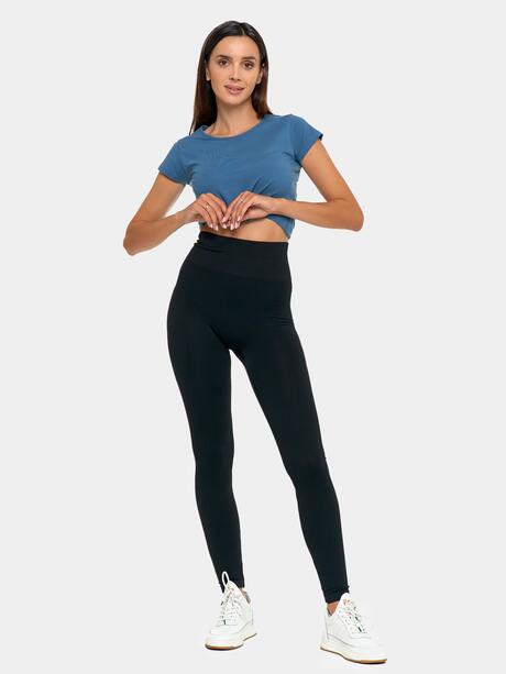 Legginsy prążkowane