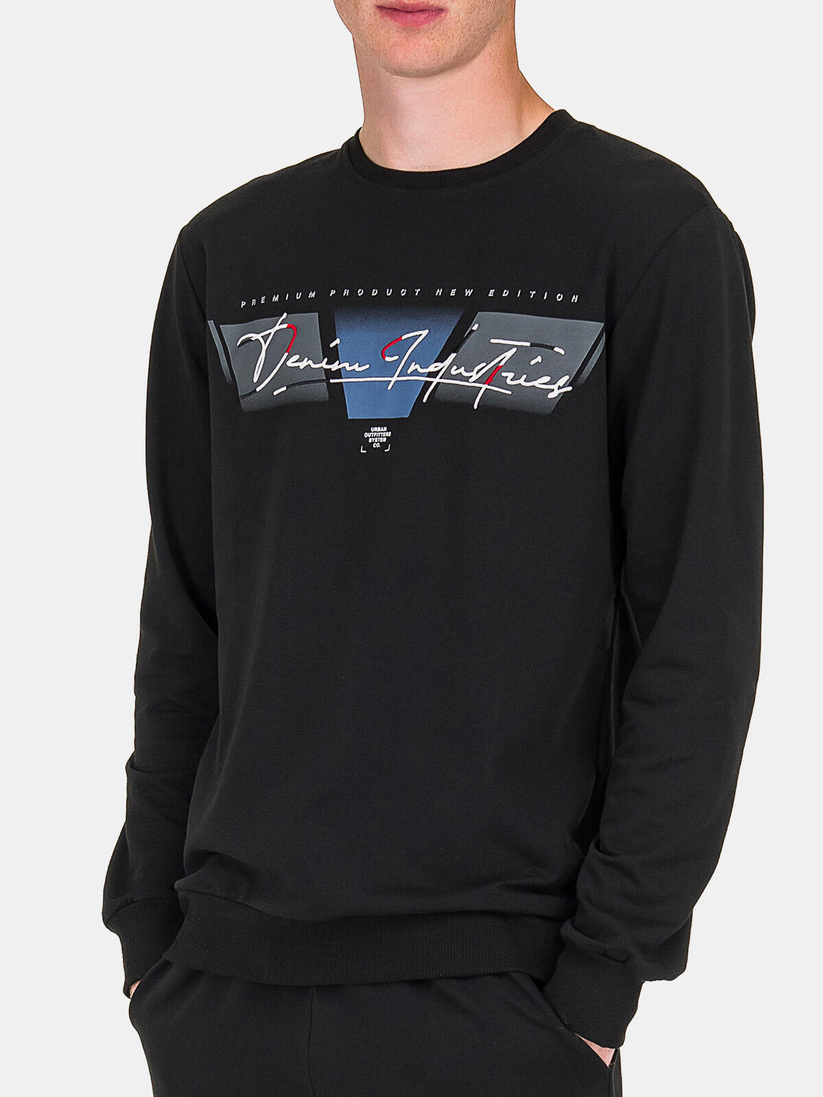 Bawełniana bluza z napisem