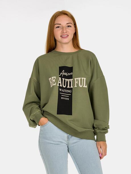 Bluza oversize z nadrukiem