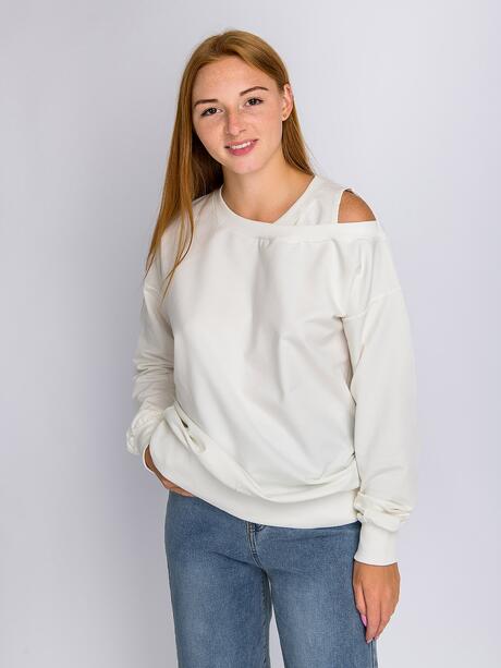 Bluza oversize z wycięciem