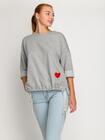 Bluzka oversize z haftem