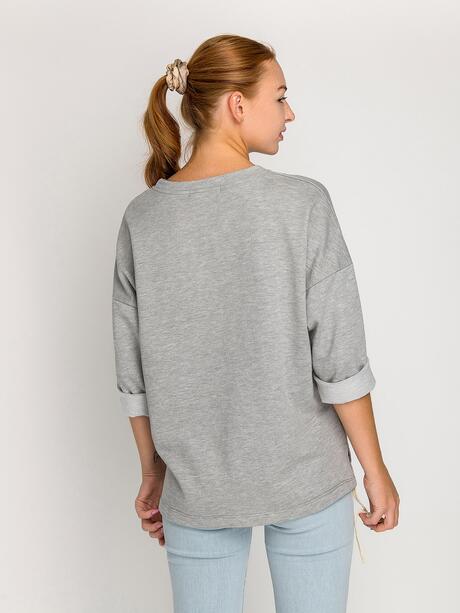 Bluzka oversize z haftem