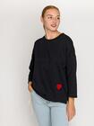 Bluzka oversize z haftem