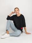 Bluzka oversize z haftem