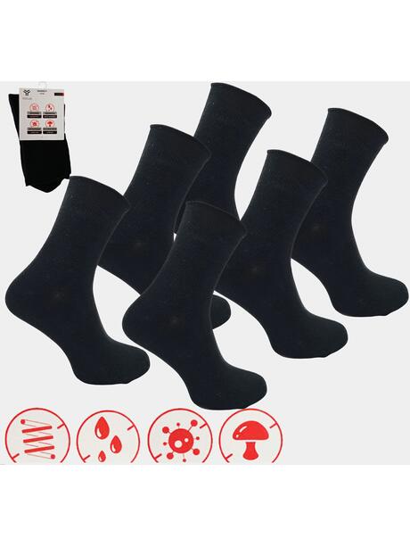 Skarpety bezuciskowe czarne 3-pak 39-42