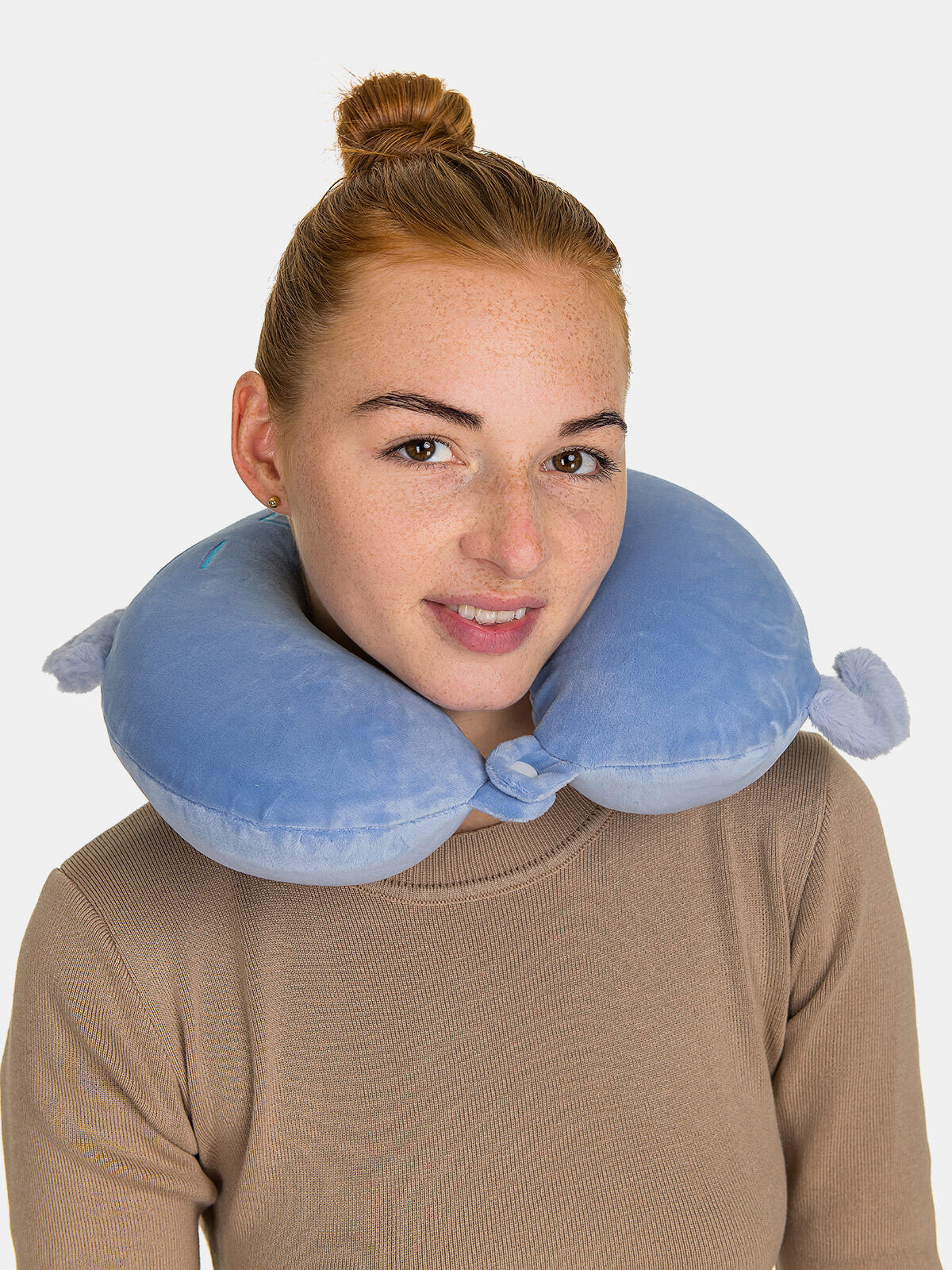 Poduszka podróżna z uszami