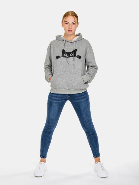 Bluza dresowa z kotem