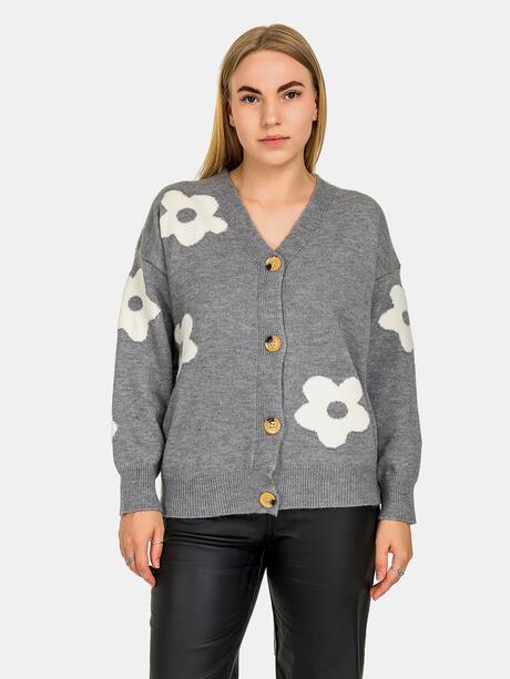 Kardigan w kwiaty