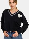Sweter z dekoltem V