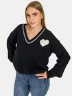 Sweter z dekoltem V
