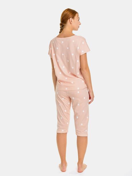 Piżama dwuczęściowa ze spodniami 3/4