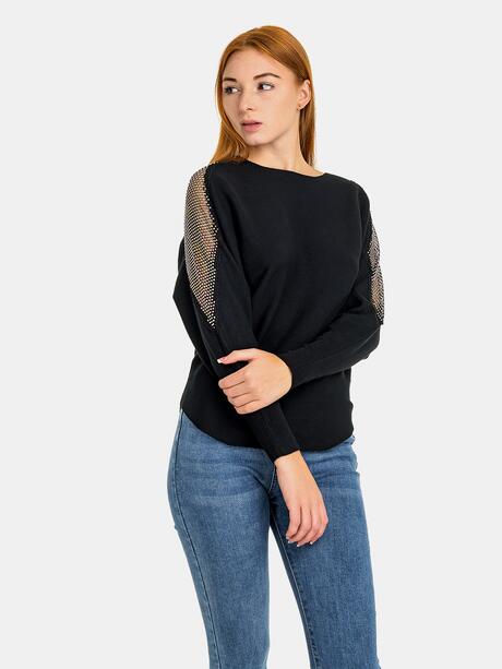 Sweter z ozdobnymi rękawami