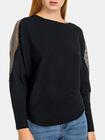 Sweter z ozdobnymi rękawami
