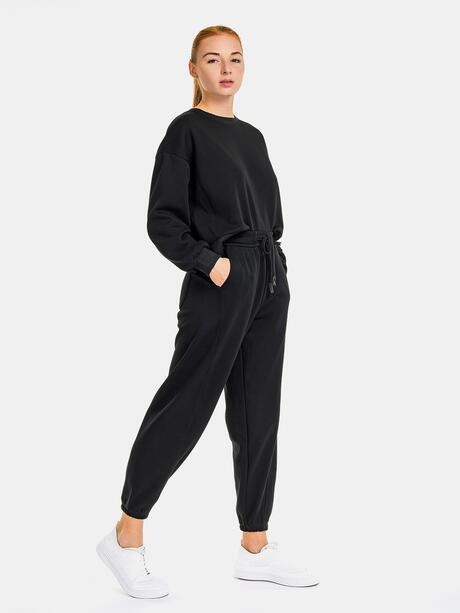 Dresowe spodnie jogger z bawełną