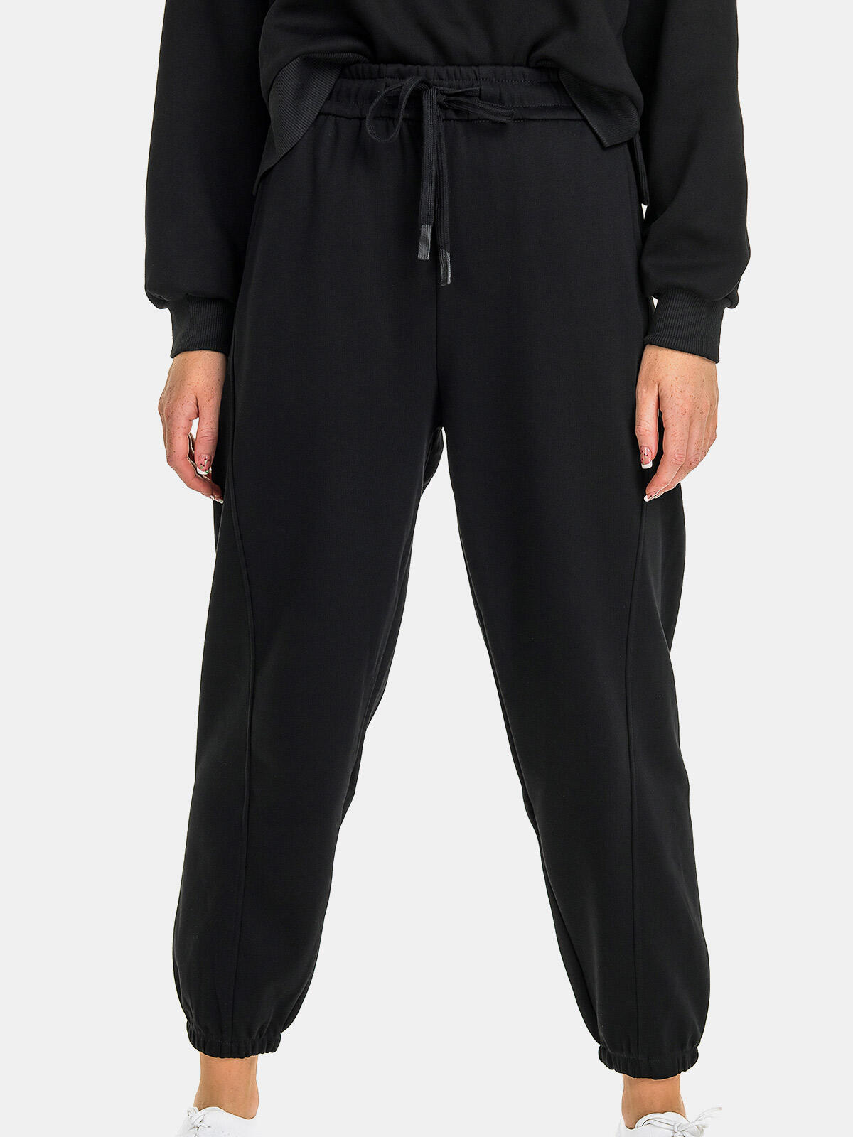 Dresowe spodnie jogger z bawełną