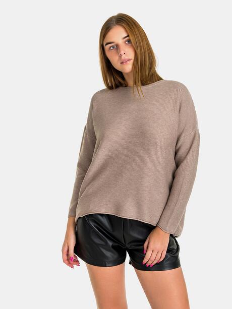 Dzianinowa bluzka oversize