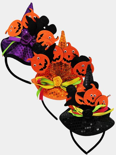 Opaska z kapeluszem Halloween