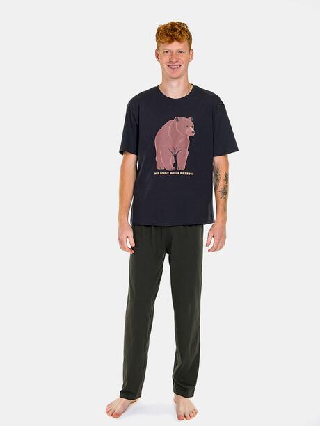 Piżama bawełniana z misiem
