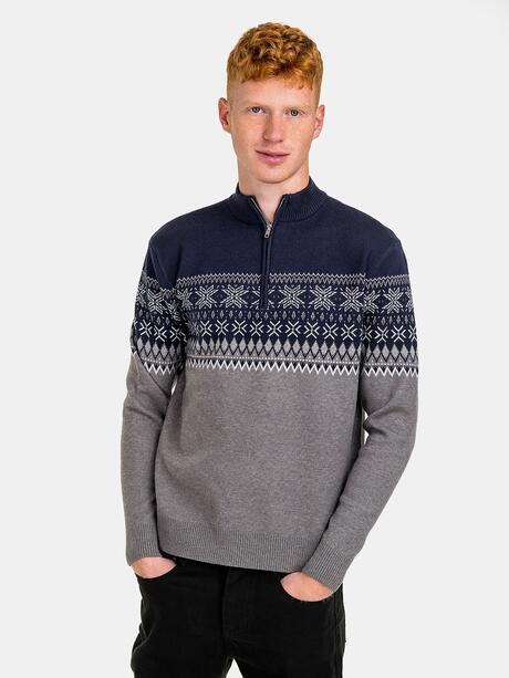 Sweter z motywem norweskim
