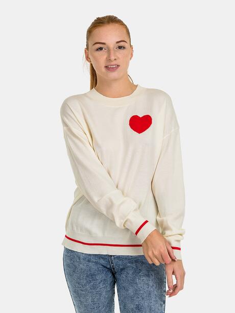 Sweter z sercem