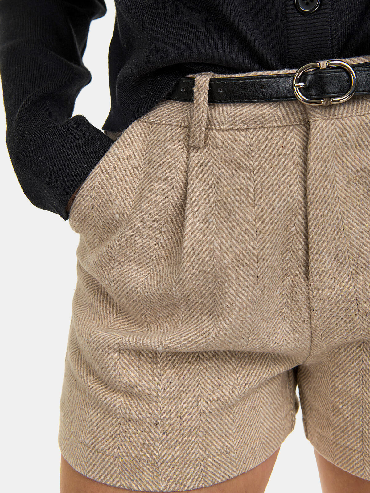 Spodenki w jodełkę