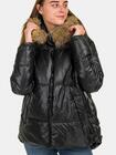 Pikowana kurtka z kapturem plus size