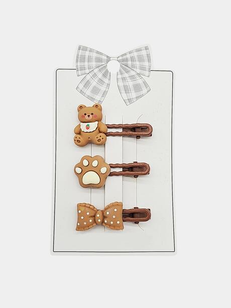 Zestaw 3 uroczych spinek