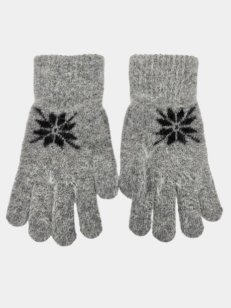 Rękawiczki z haftowanym wzorem