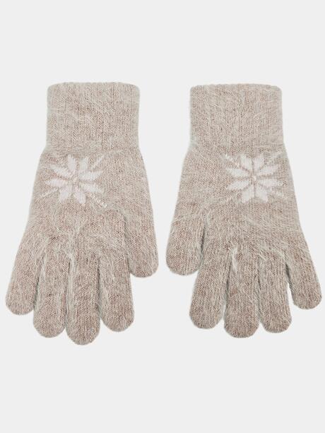 Rękawiczki z haftowanym wzorem