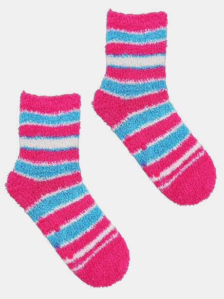 Skarpety boucle z ABS  w paski 31-34